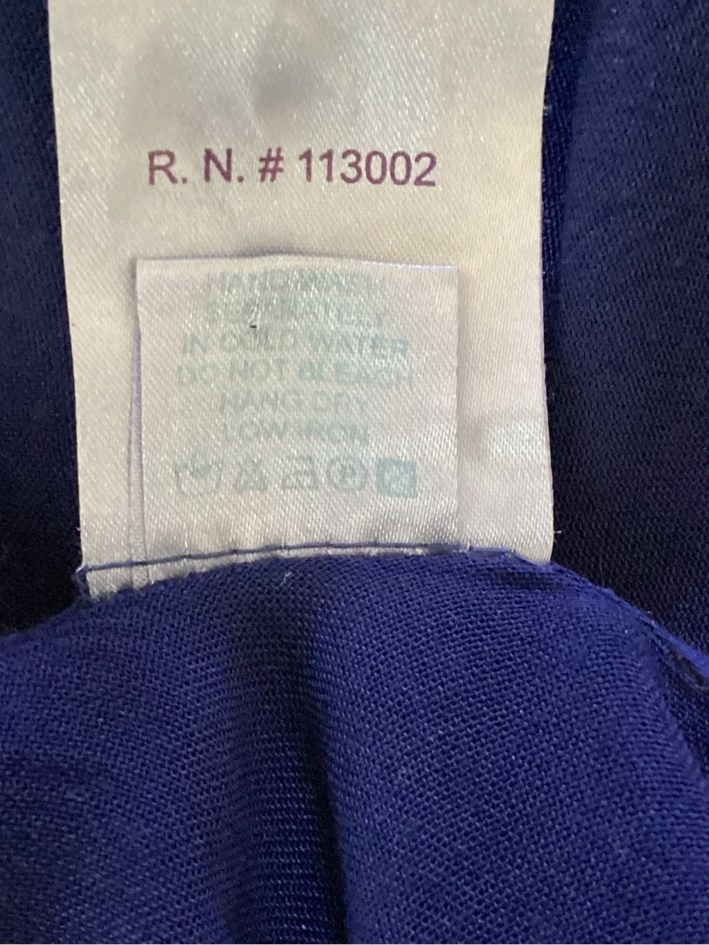 India Boutique Navy Tunic with Light Blue Embroidered Trim - Picture 9 of 9